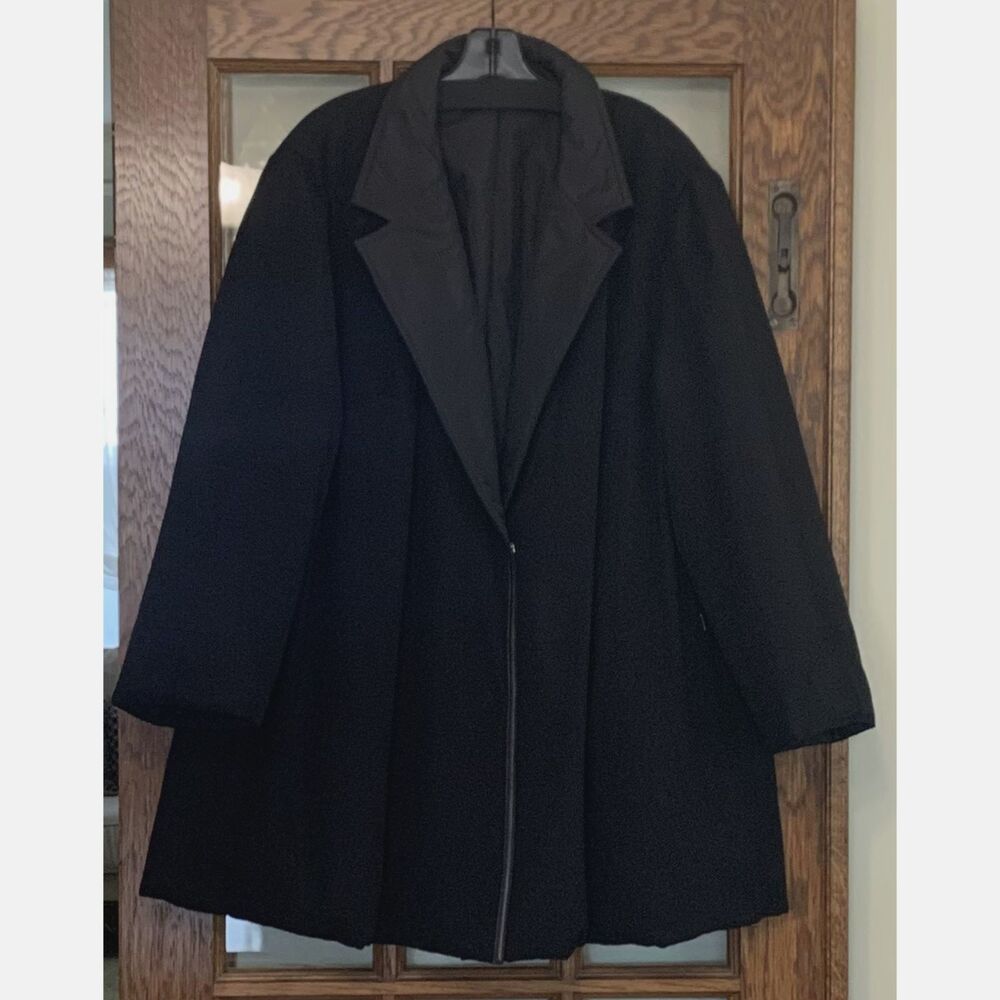 Lafayette 148 Reversible Puffer Coat Camel Hair & Tech Black 2X Excellent - Picture 7 of 13
